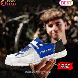 NCAA Duke Blue Devils Custom Name Hey Dude Shoes
