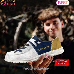 NCAA FIU GOLDEN PANTHERS Custom Name Hey Dude Shoes