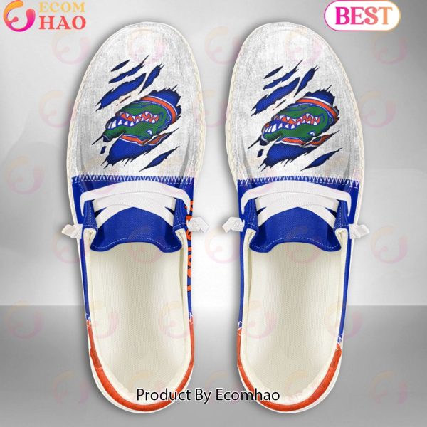 NCAA Florida Gators Custom Name Hey Dude Shoes