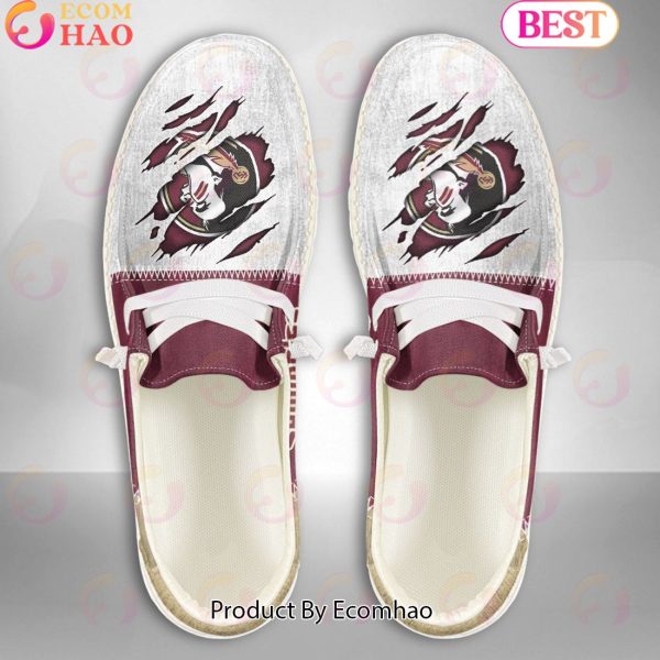 NCAA Florida State Seminoles Custom Name Hey Dude Shoes