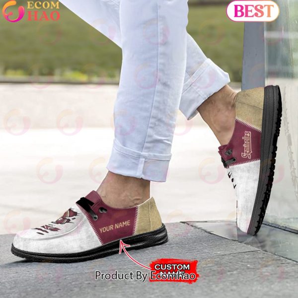 NCAA Florida State Seminoles Custom Name Hey Dude Shoes