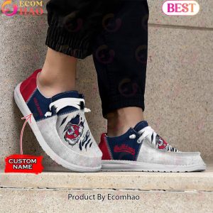 NCAA Fresno State Bulldogs Custom Name Hey Dude Shoes