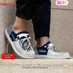 NCAA Georgia Southern Eagles Custom Name Hey Dude Shoes