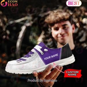 NCAA Kansas State Wildcats Custom Name Hey Dude Shoes