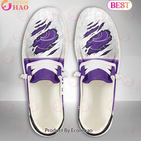 NCAA Kansas State Wildcats Custom Name Hey Dude Shoes
