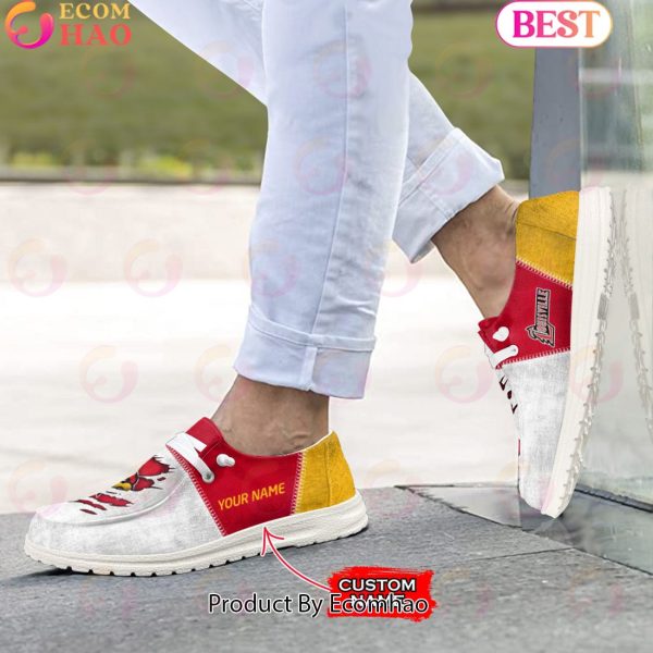 NCAA Louisville Cardinals Custom Name Hey Dude Shoes