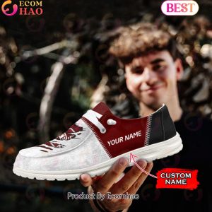 NCAA Mississippi State Bulldogs Custom Name Hey Dude Shoes