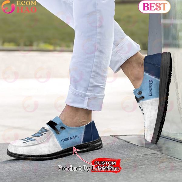 NCAA North Carolina Tar Heels Custom Name Hey Dude Shoes