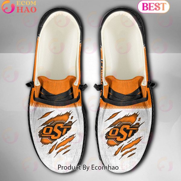 NCAA Oklahoma State Cowboys Custom Name Hey Dude Shoes