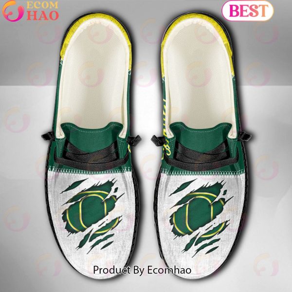 NCAA Oregon Ducks Custom Name Hey Dude Shoes