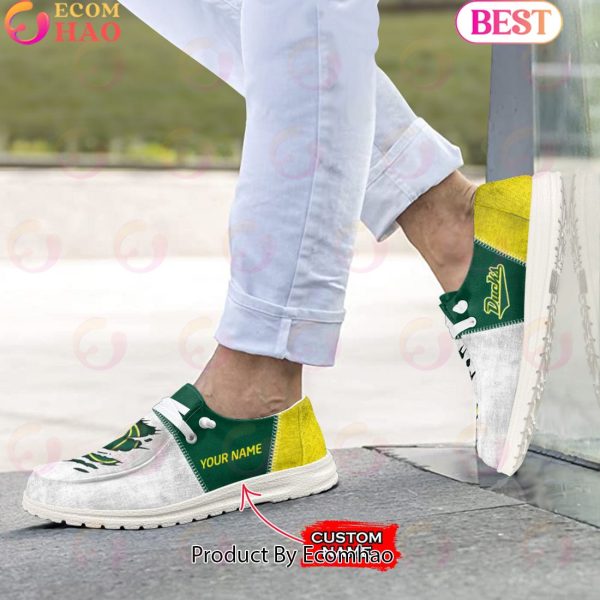 NCAA Oregon Ducks Custom Name Hey Dude Shoes