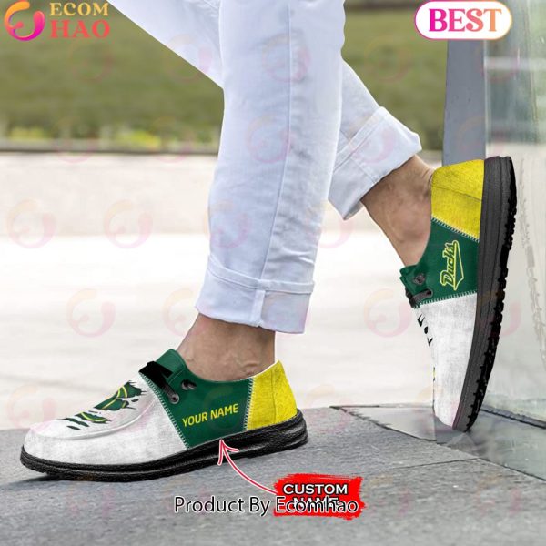 NCAA Oregon Ducks Custom Name Hey Dude Shoes