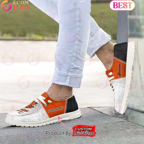 NCAA Oregon State Beavers Custom Name Hey Dude Shoes