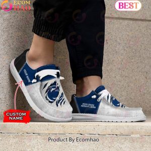 NCAA Penn State Nittany Lions Custom Name Hey Dude Shoes