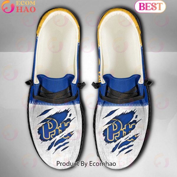 NCAA Pittsburgh Panthers Custom Name Hey Dude Shoes
