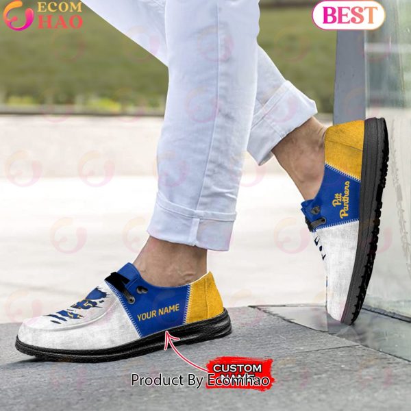 NCAA Pittsburgh Panthers Custom Name Hey Dude Shoes