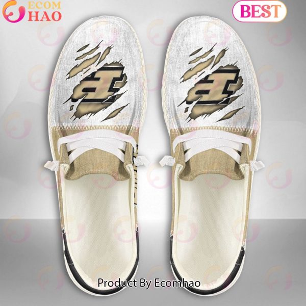 NCAA Purdue Boilermakers Custom Name Hey Dude Shoes