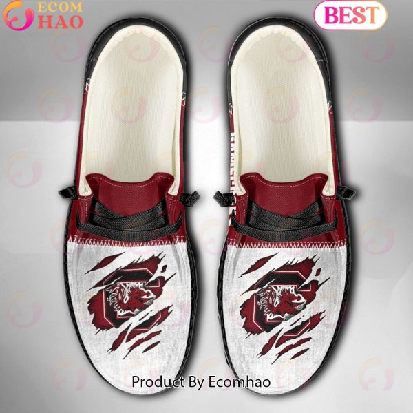 NCAA South Carolina Gamecocks Custom Name Hey Dude Shoes
