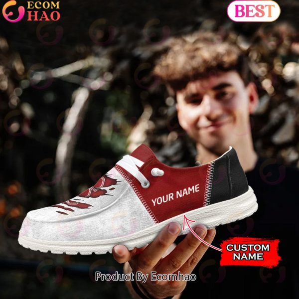 NCAA Stanford Cardinal Custom Name Hey Dude Shoes