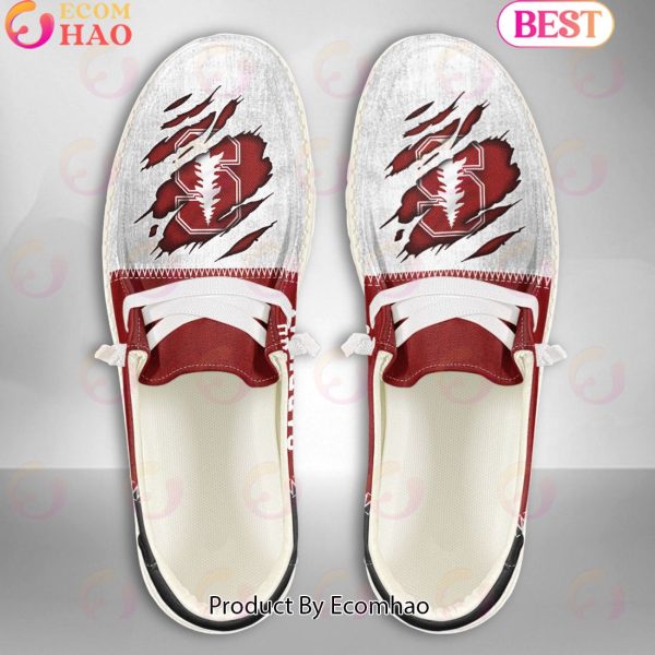 NCAA Stanford Cardinal Custom Name Hey Dude Shoes