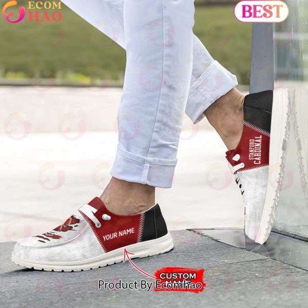 NCAA Stanford Cardinal Custom Name Hey Dude Shoes