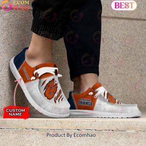 NCAA Syracuse Orange Custom Name Hey Dude Shoes