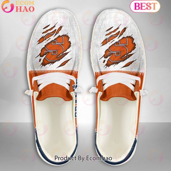 NCAA Syracuse Orange Custom Name Hey Dude Shoes