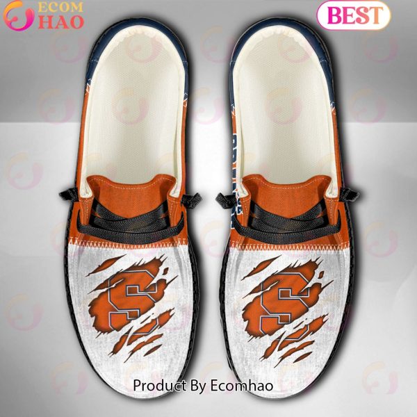 NCAA Syracuse Orange Custom Name Hey Dude Shoes