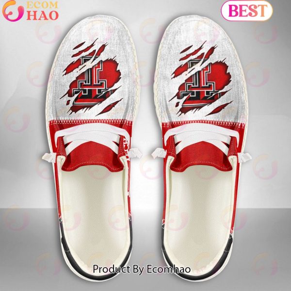 NCAA Texas Tech Red Raiders Custom Name Hey Dude Shoes