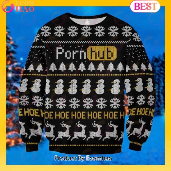 Porn Hub Hoe Hoe Hoe xxx Porn Ugly Sweater