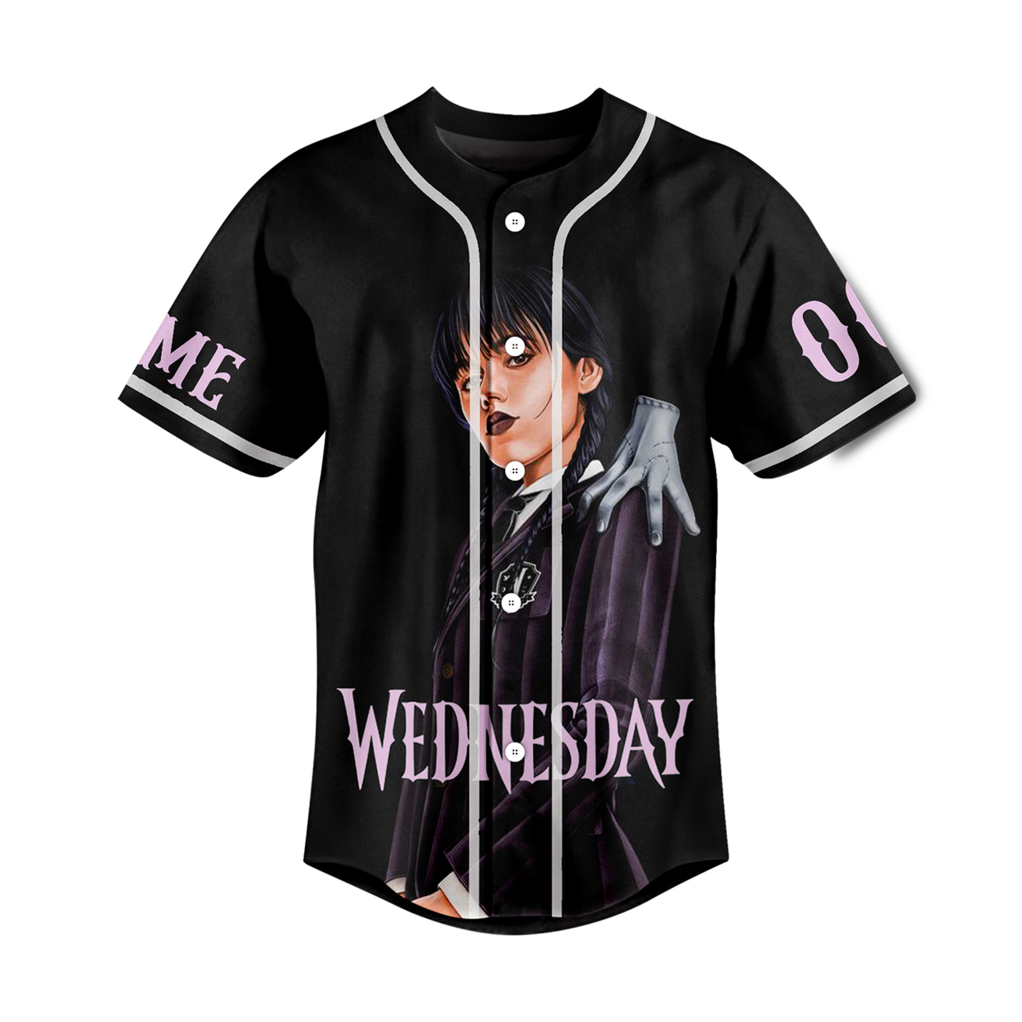 Personalized Wednesday Addams Is My Spirit Animal Baseball Jersey