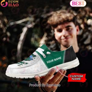 NCAA Tulane Green Wave Custom Name Hey Dude Shoes