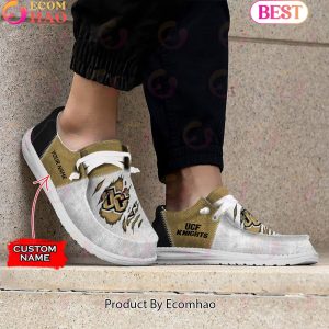 NCAA UCF Knights Custom Name Hey Dude Shoes