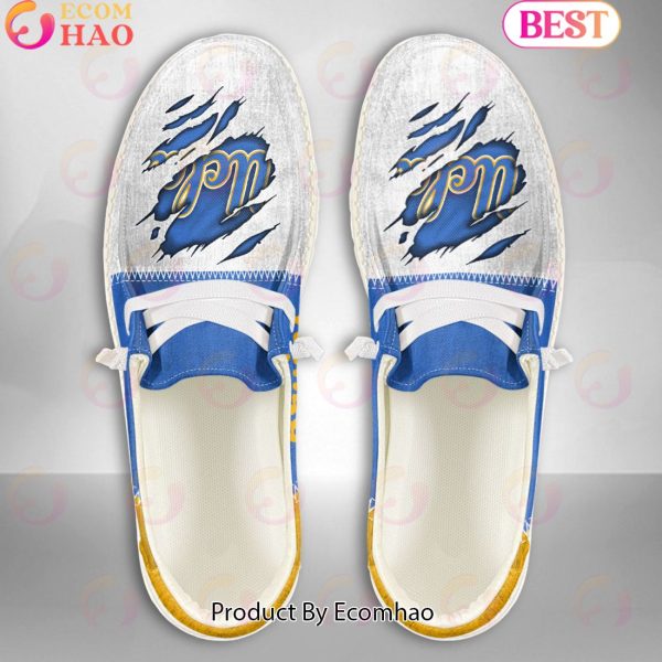 NCAA UCLA Bruins Custom Name Hey Dude Shoes