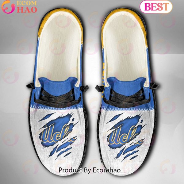 NCAA UCLA Bruins Custom Name Hey Dude Shoes