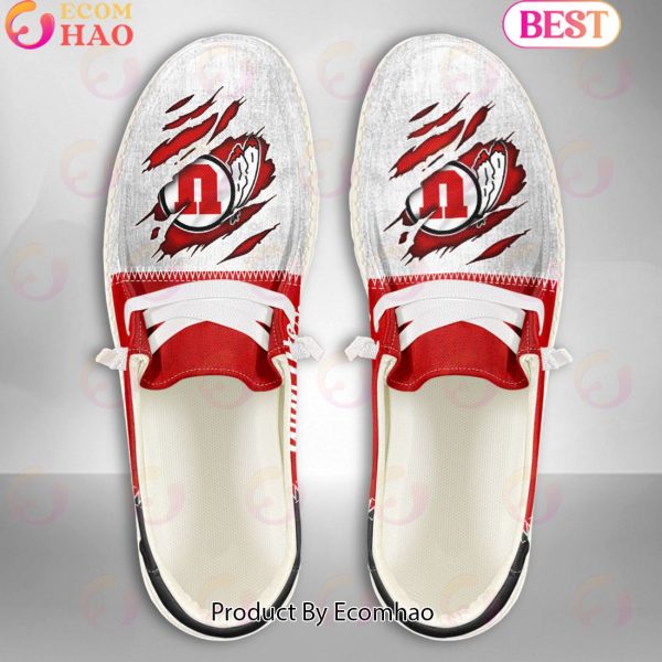 NCAA Utah Utes Custom Name Hey Dude Shoes