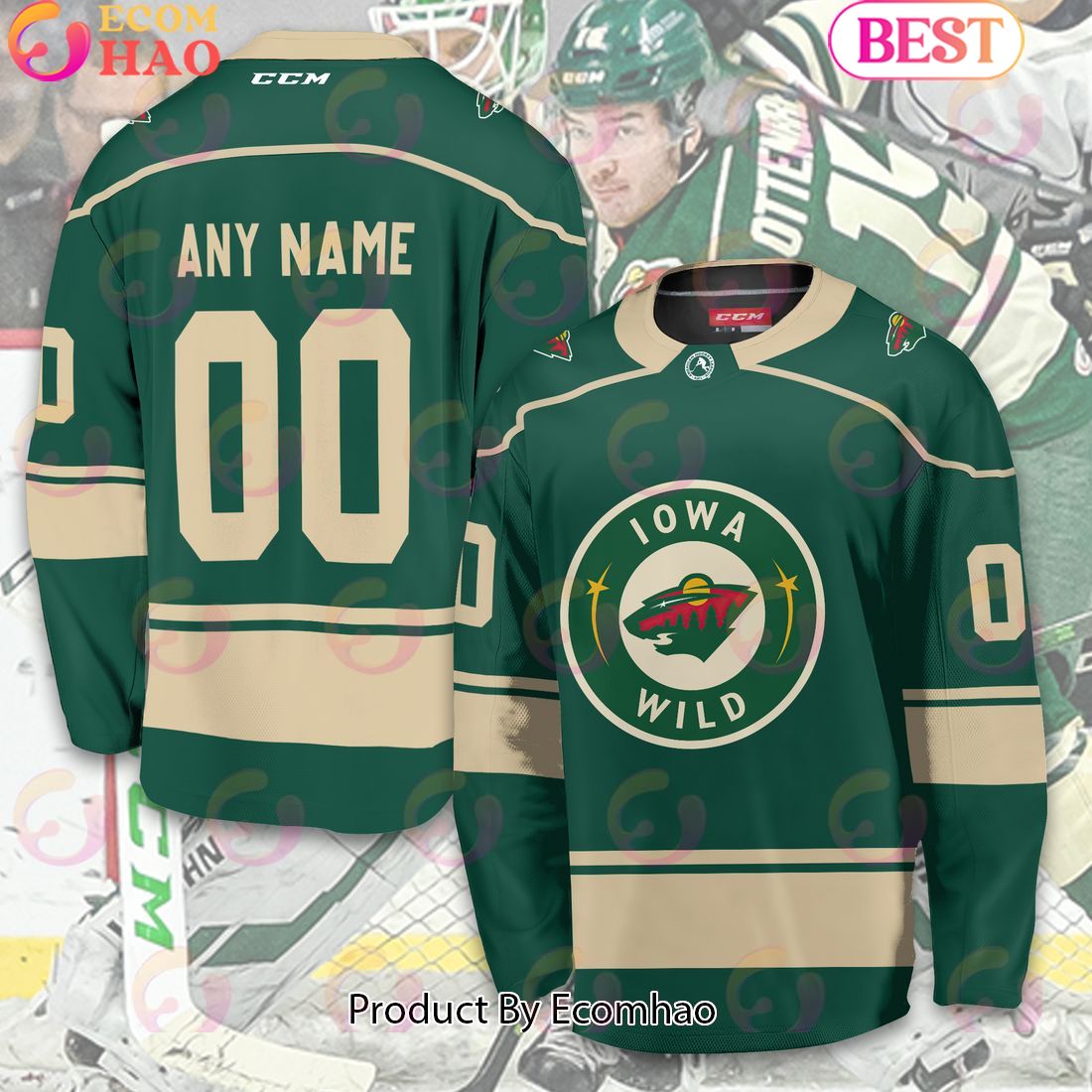 Personalized AHL Manitoba Moose Men’s and Women Hockey Jersey 2023-2024