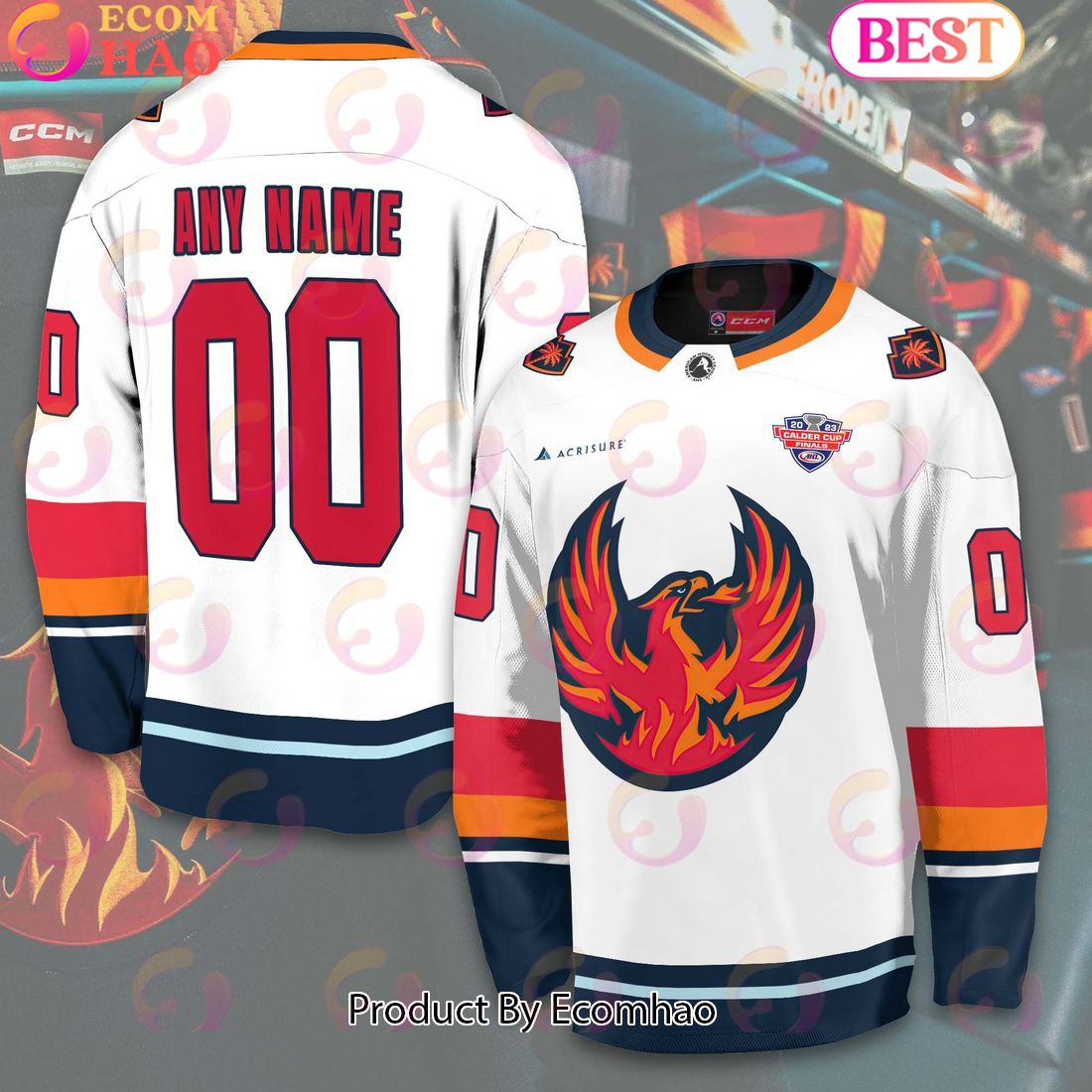 Personalized AHL Men’s and Women Coachella Valley Firebirds 2023 Personalize Your Own New & Retro Sports Hockey Jerseys