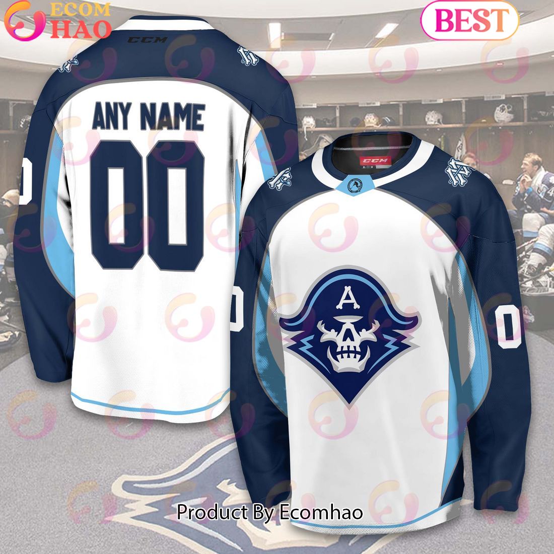 Personalized AHL Milwaukee Admirals Men’s and Women Hockey Jersey 2023-2024