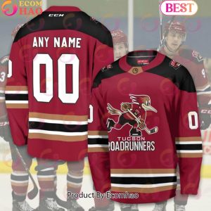 Personalized AHL Tucson Roadrunners Men’s and Women Hockey Jersey 2023-2024