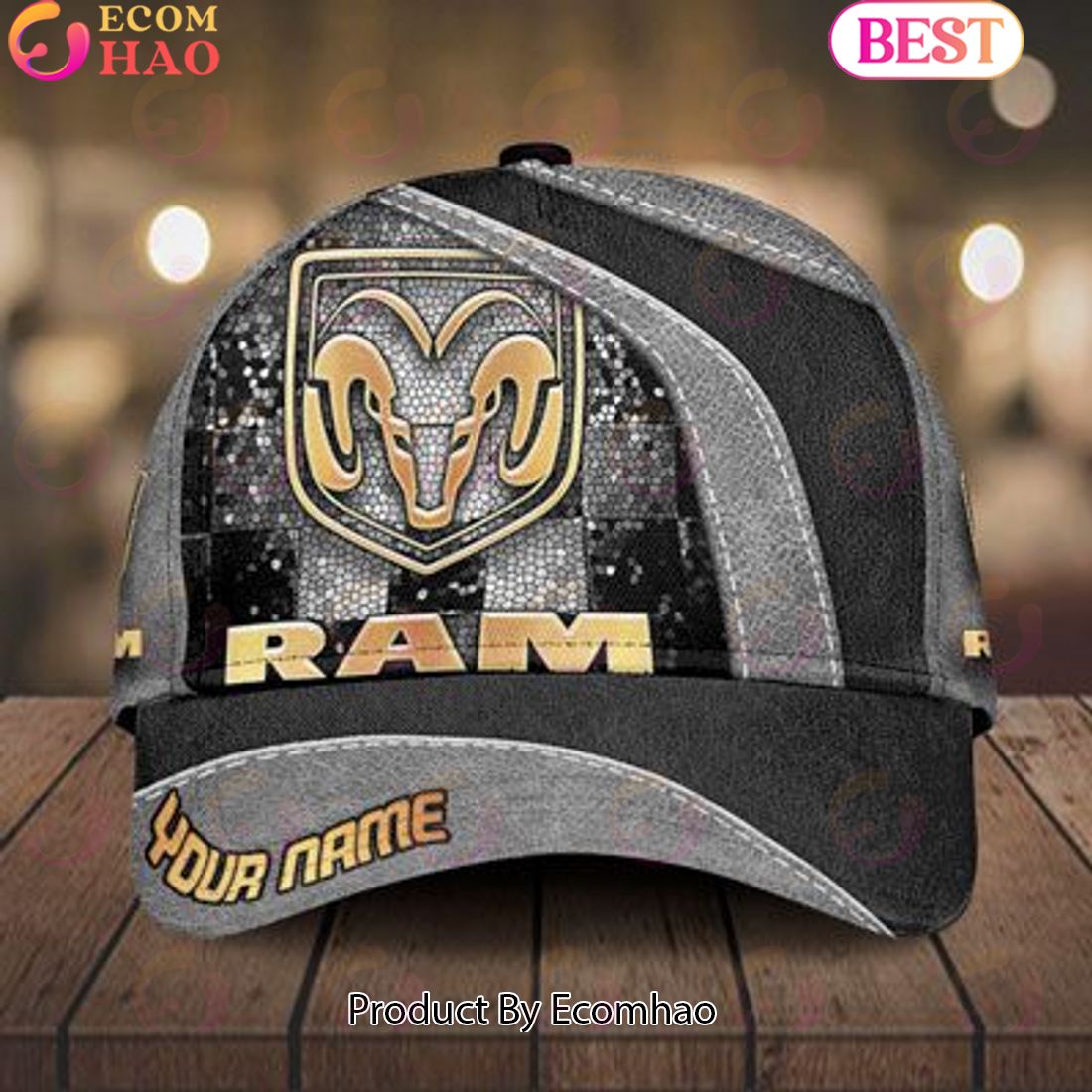 Ram Truck Truck Classic Cap Gold Iron Type