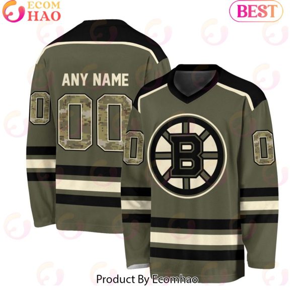 NHL Boston Bruins Special Camo Hockey Jersey