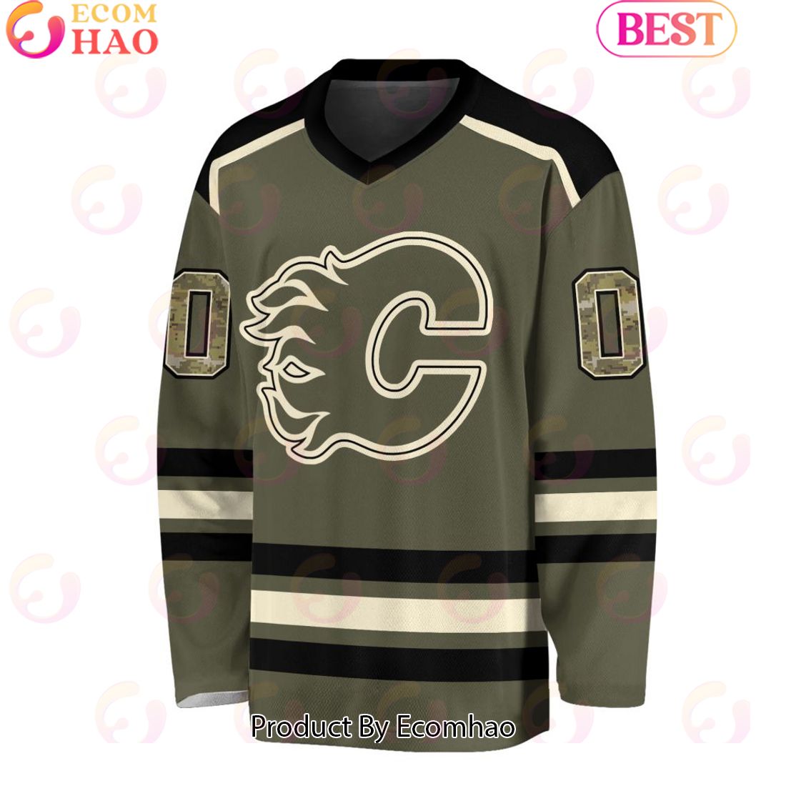 NHL Calgary Flames Special Camo Hockey Jersey