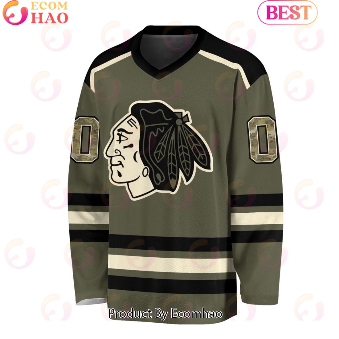 NHL Chicago Blackhawks Special Camo Hockey Jersey