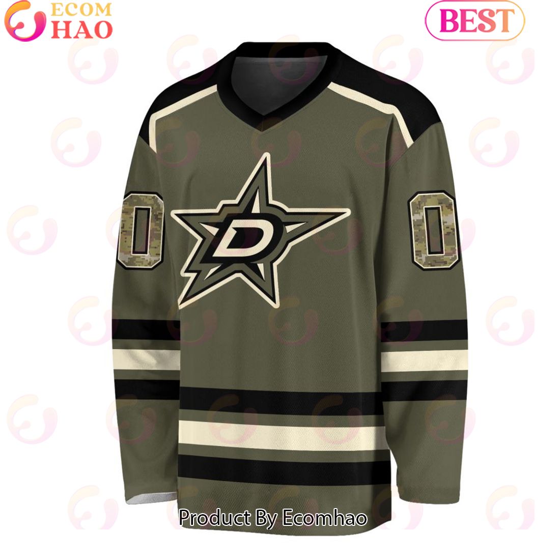 NHL Dallas Stars Special Camo Hockey Jersey