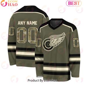 NHL Detroit Red Wings Special Camo Hockey Jersey