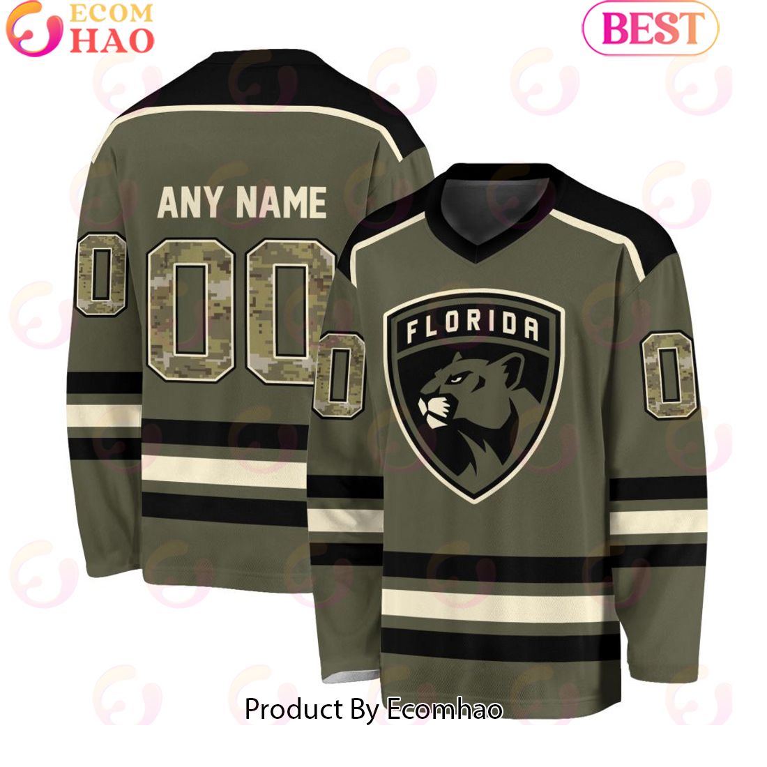 NHL Florida Panthers Special Camo Hockey Jersey