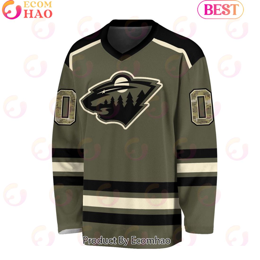 NHL Minnesota Wild Special Camo Hockey Jersey