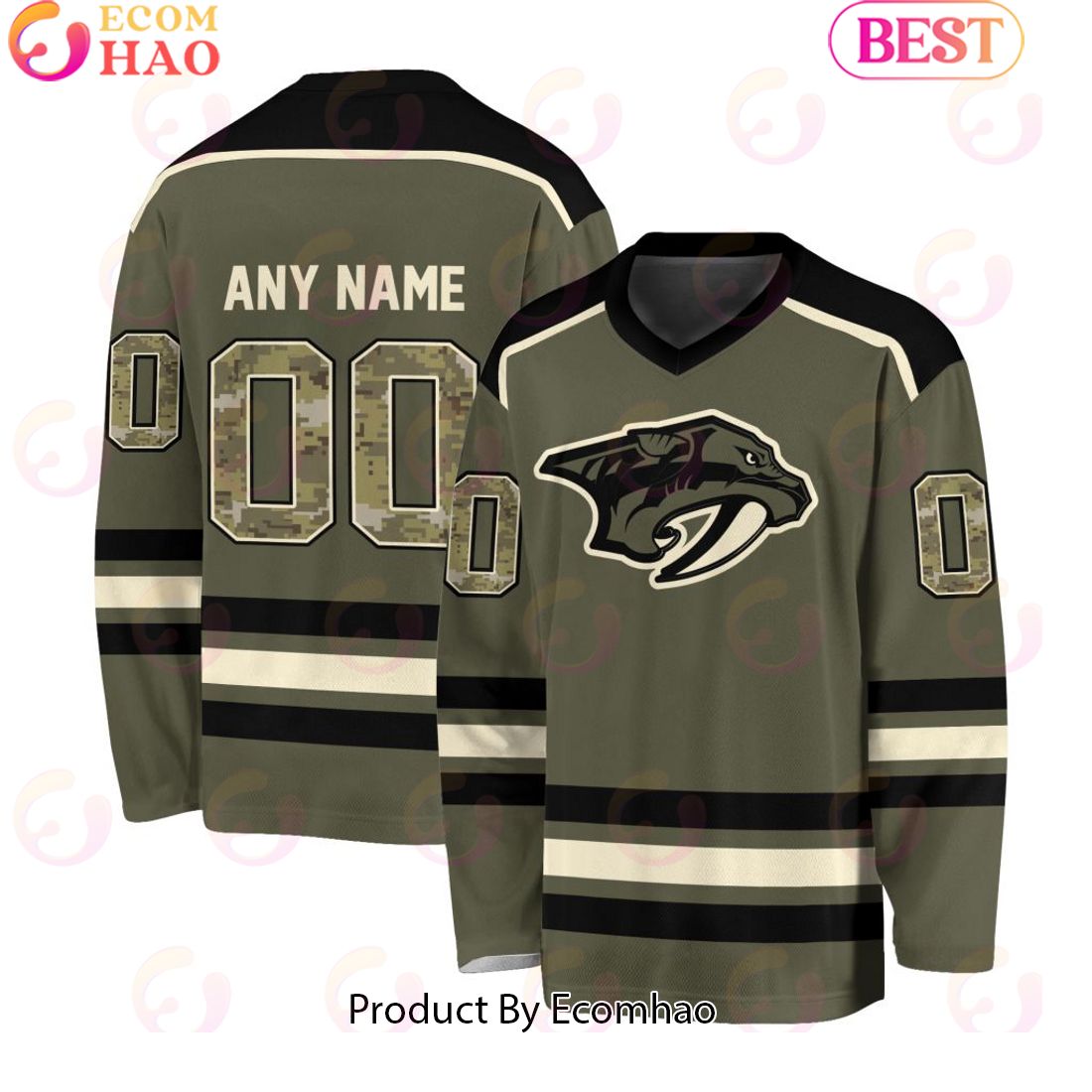 NHL Nashville Predators Special Camo Hockey Jersey