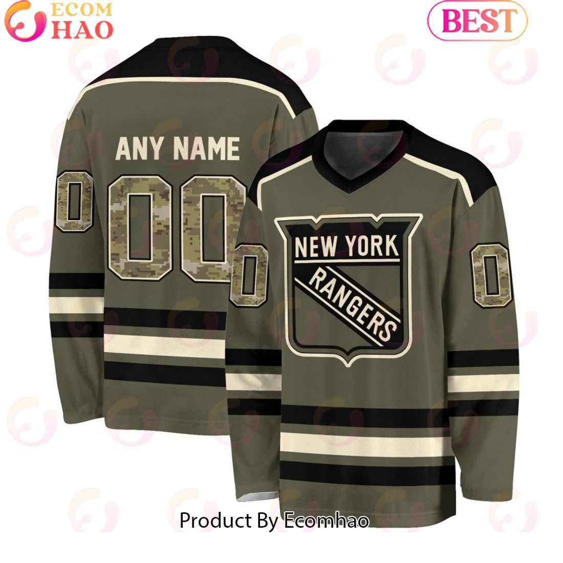 NHL New York Rangers Special Camo Hockey Jersey